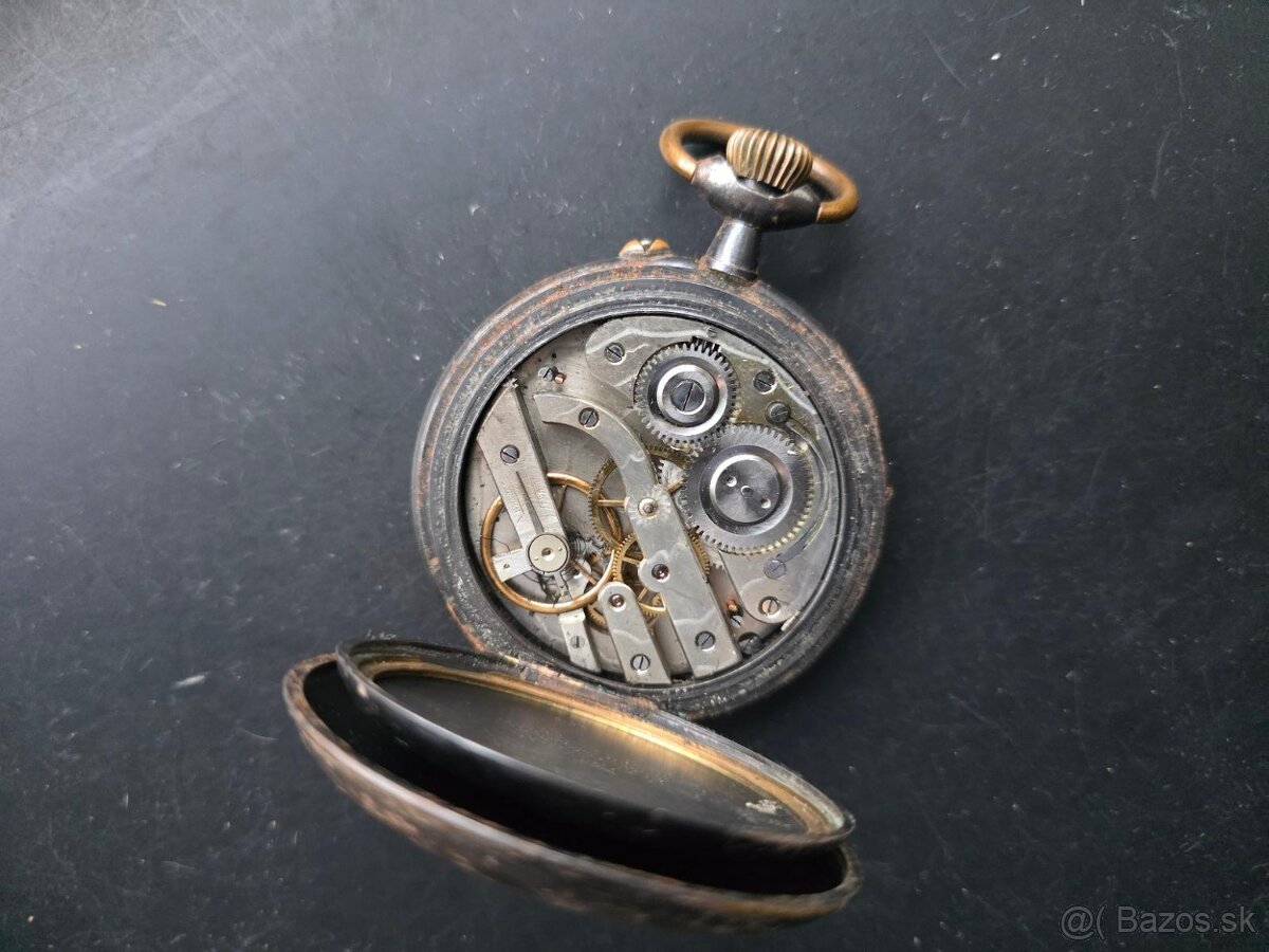 Obrovské 67mm, 200g kapesní hodinky REGULATEUR na díly - 5