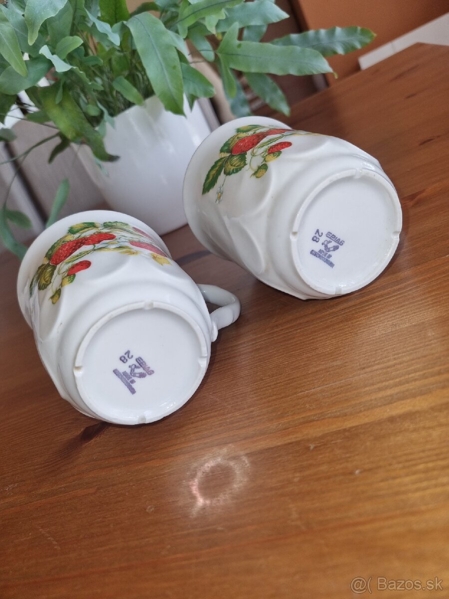 Hrnčeky jahôdky Czechoslovakia 250 ml - 5