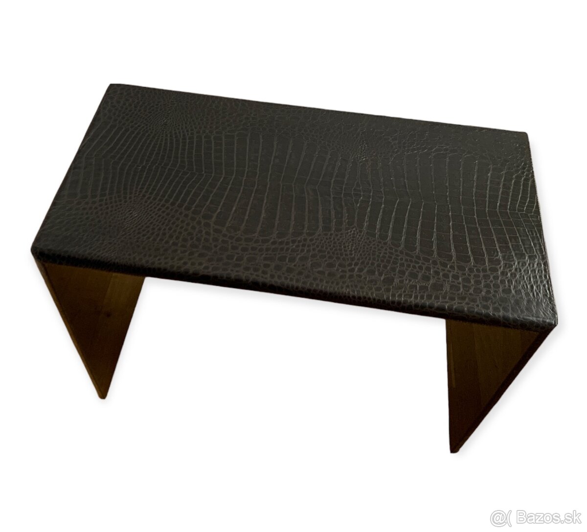 FENDI CASA luxusní kůží potažený stůl (reliéf krokodýl) - 5