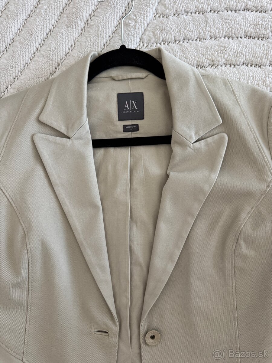 Dámske sivé sako Armani Exchange (A|X), small, 98% bavlna - 5