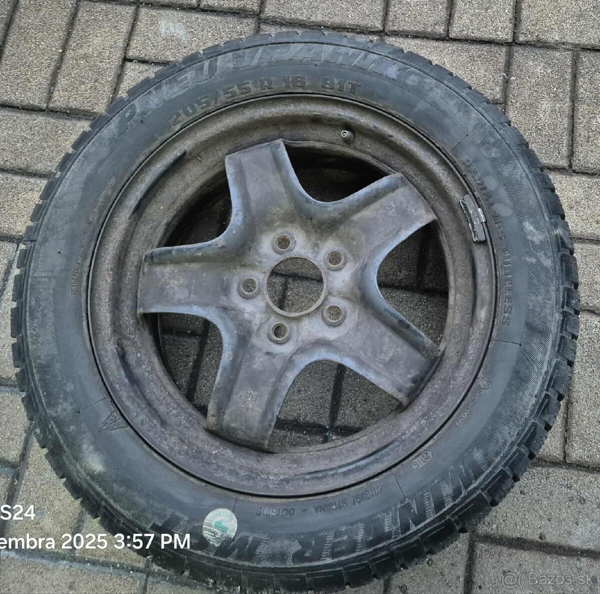 4ks komplet zimne kolesa 205/55R16 opel
- 5