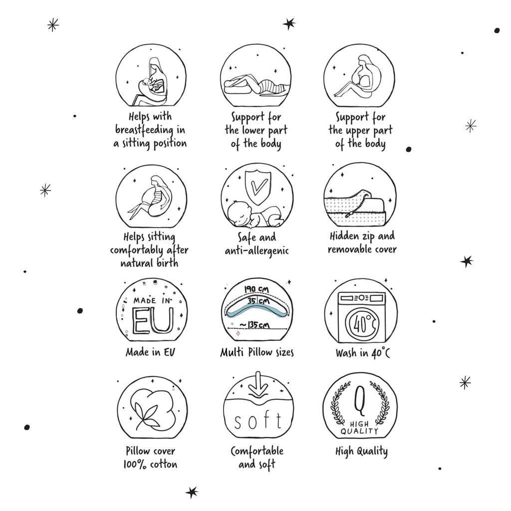 Vankus na dojcenie/kojenie Ceba baby - 5