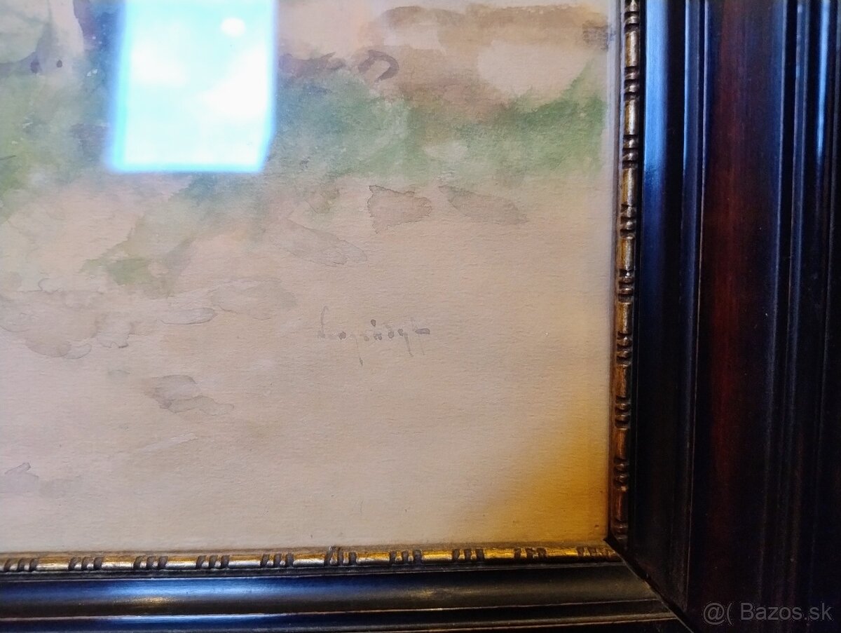 Antal Neogrády akvarel za sklom - 5