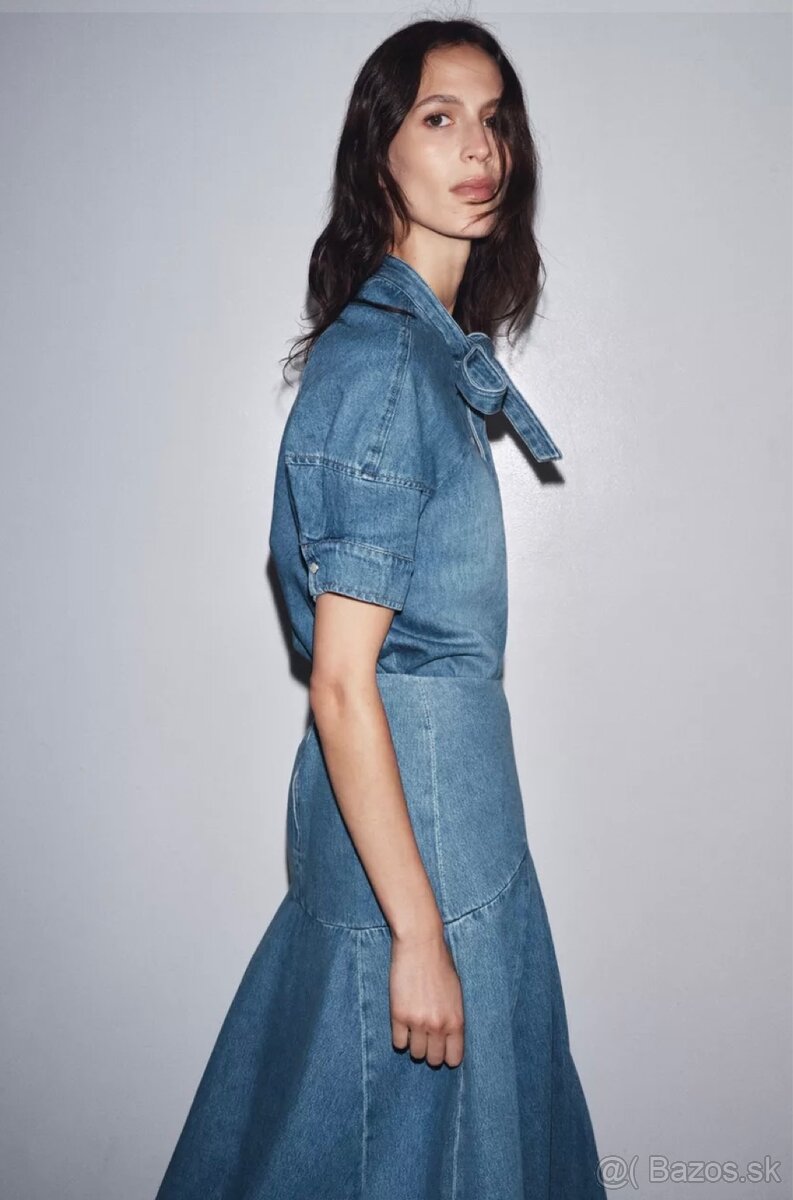 Rifľová sukňa ZARA nová - 5