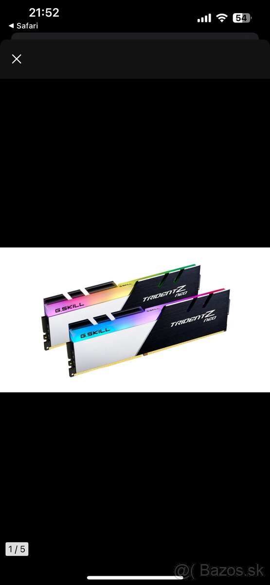 RAM DDR4 32GB (2x16) 3600MHz G.Skill - 5