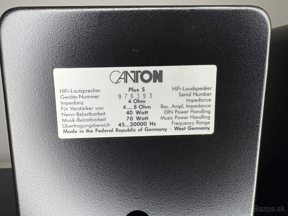 Canton Plus S, Canton Quinto 510, 530, Technics - 5