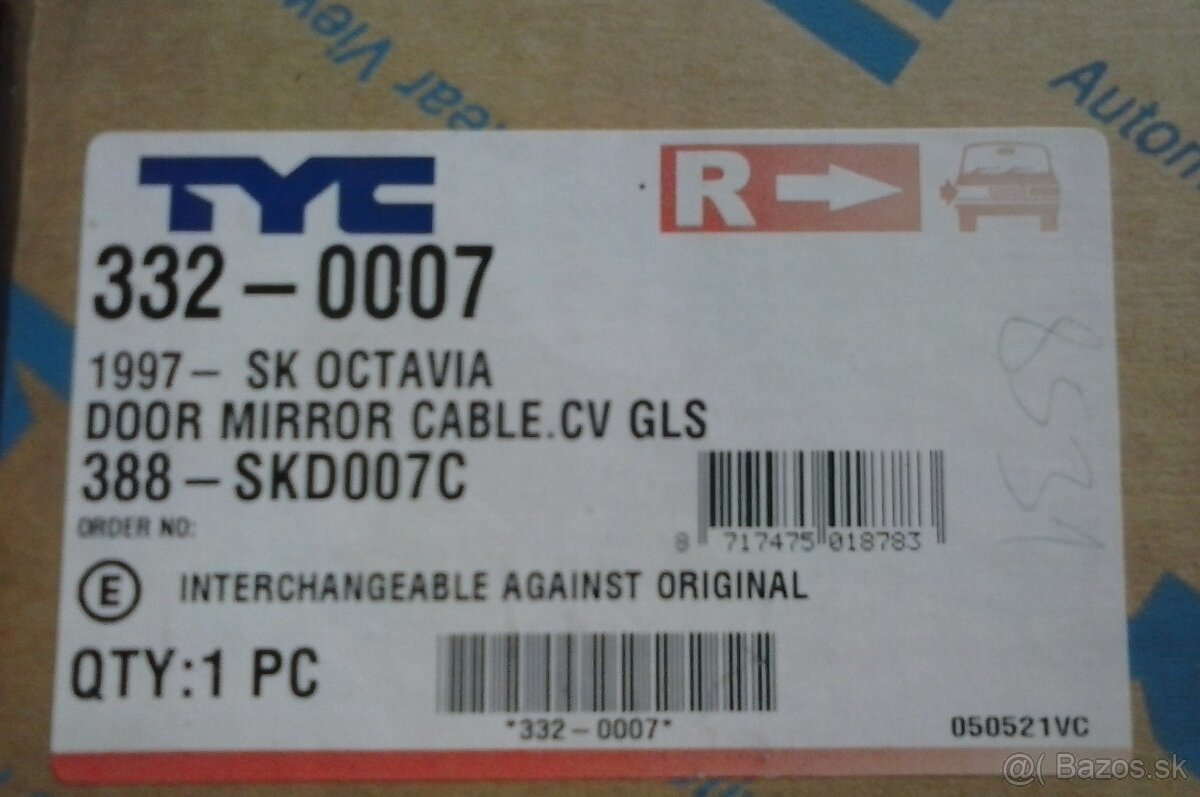 Spätné zrkadlo pre SKODA OCTAVIA - 5