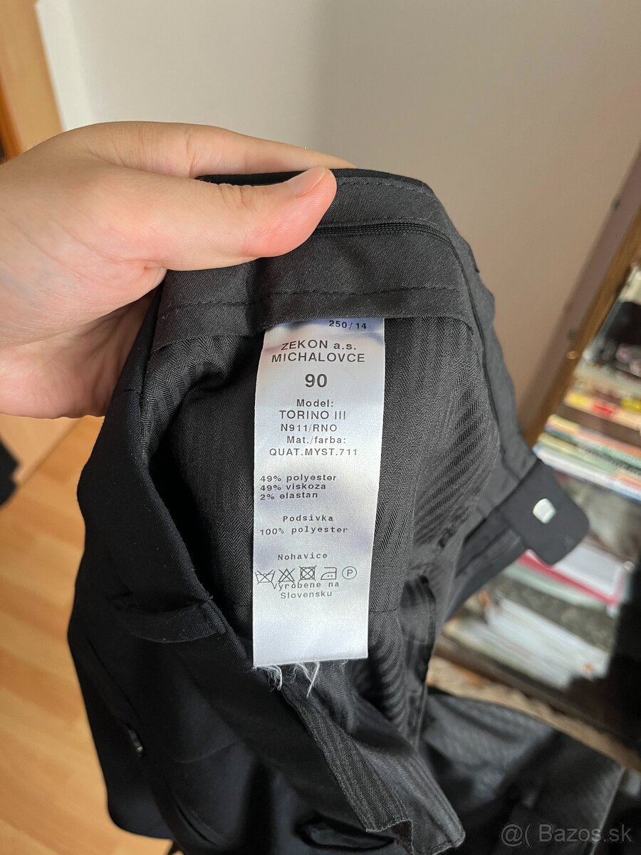 Čierny oblek značky Zekon - 5