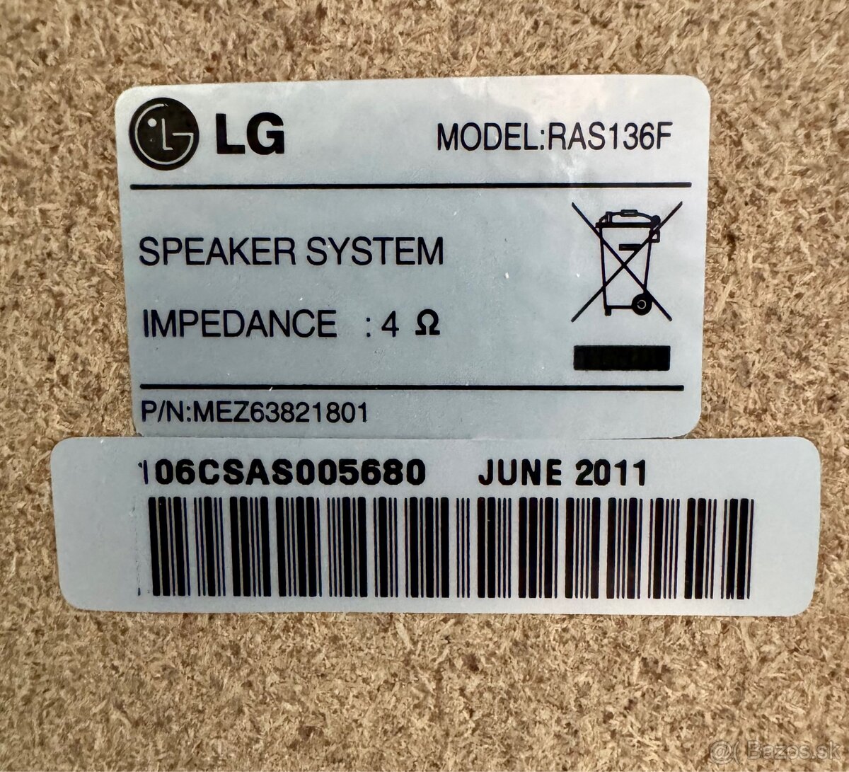 Audio systém LG RAD136 - 5