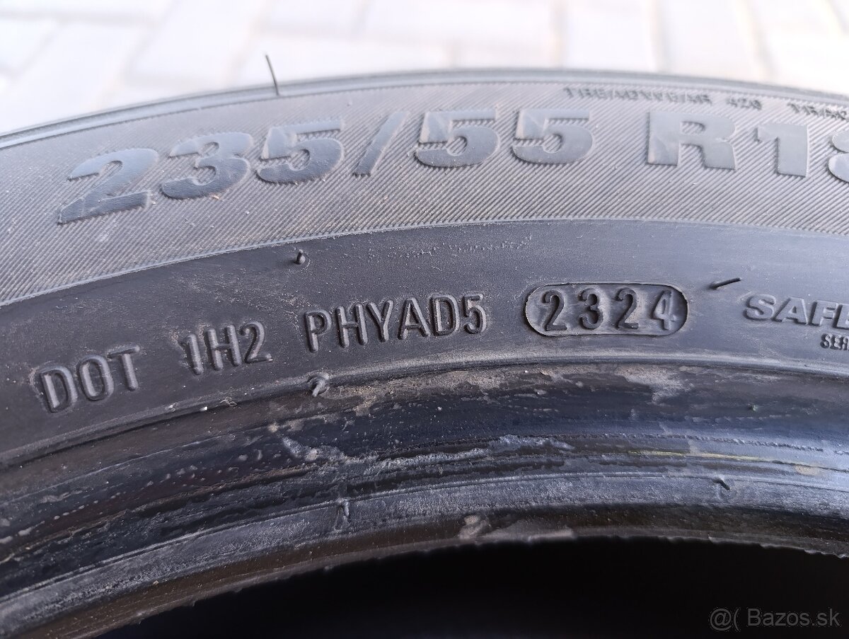 Letné pneumatiky 4 ks KUMHO 235/55 R18 - 5