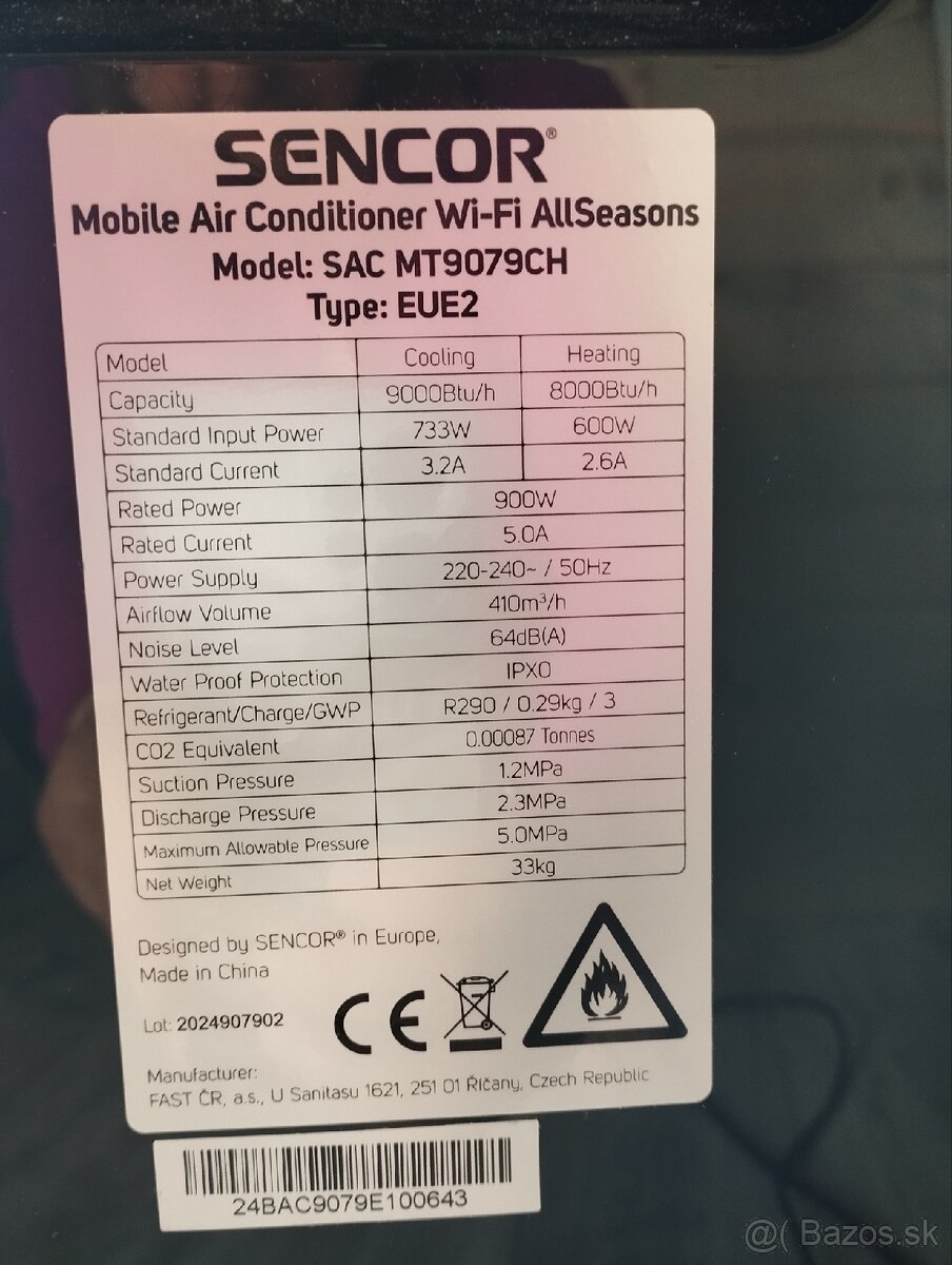 Mobilna klimatizacia sencor - 5