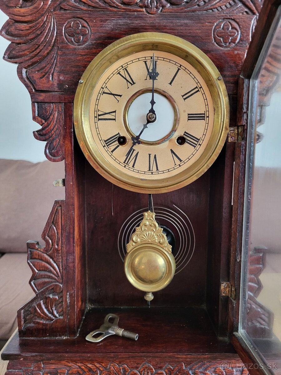 Nádherné starožitné hodiny „Gingerbread“ – New Haven - 5