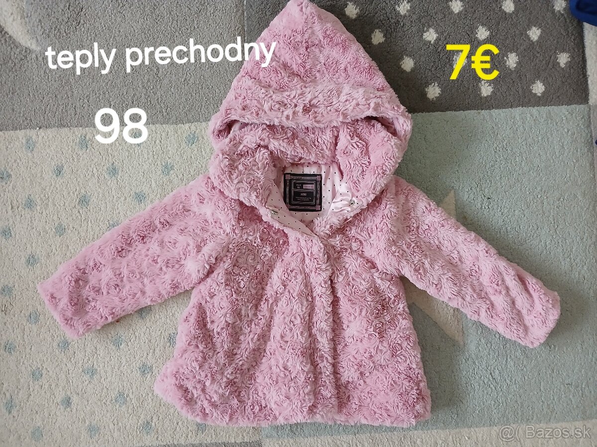 Dievcenska prechodna bunda 98 - 5
