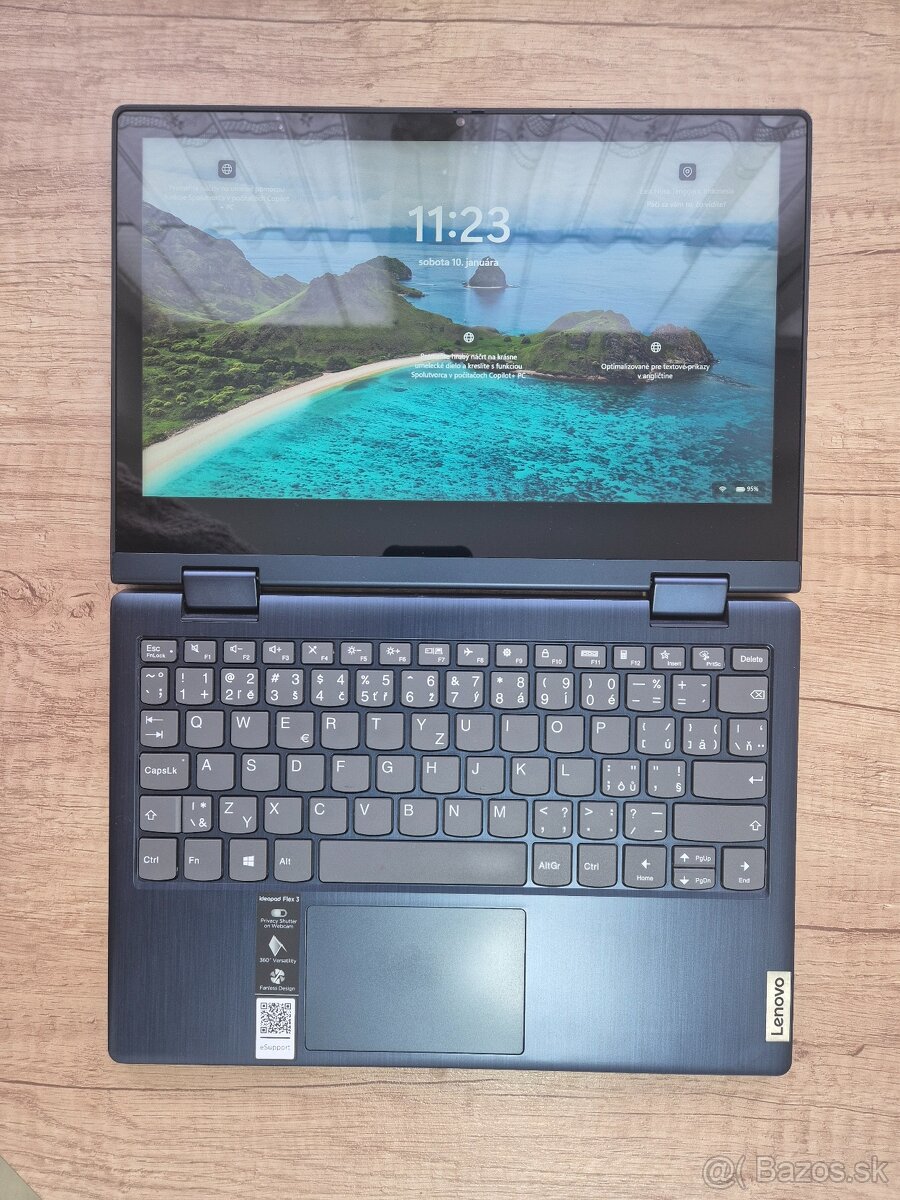 Ideapad Flex 3 /AMD 3020e/4GB RAM/Dotykový FHD IPS/256GB SSD - 5
