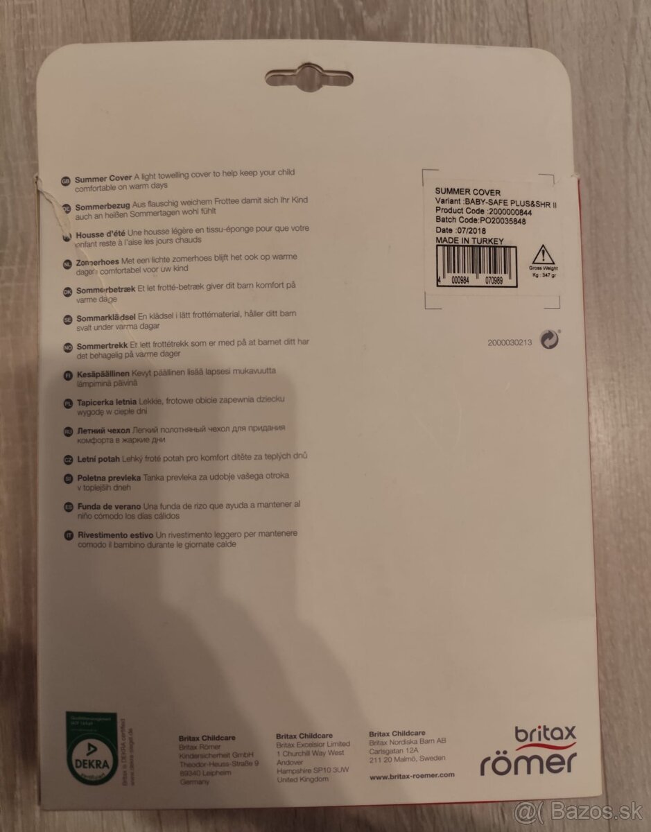 BRITAX Letný poťah Baby-Safe Plus/SHR II - 5