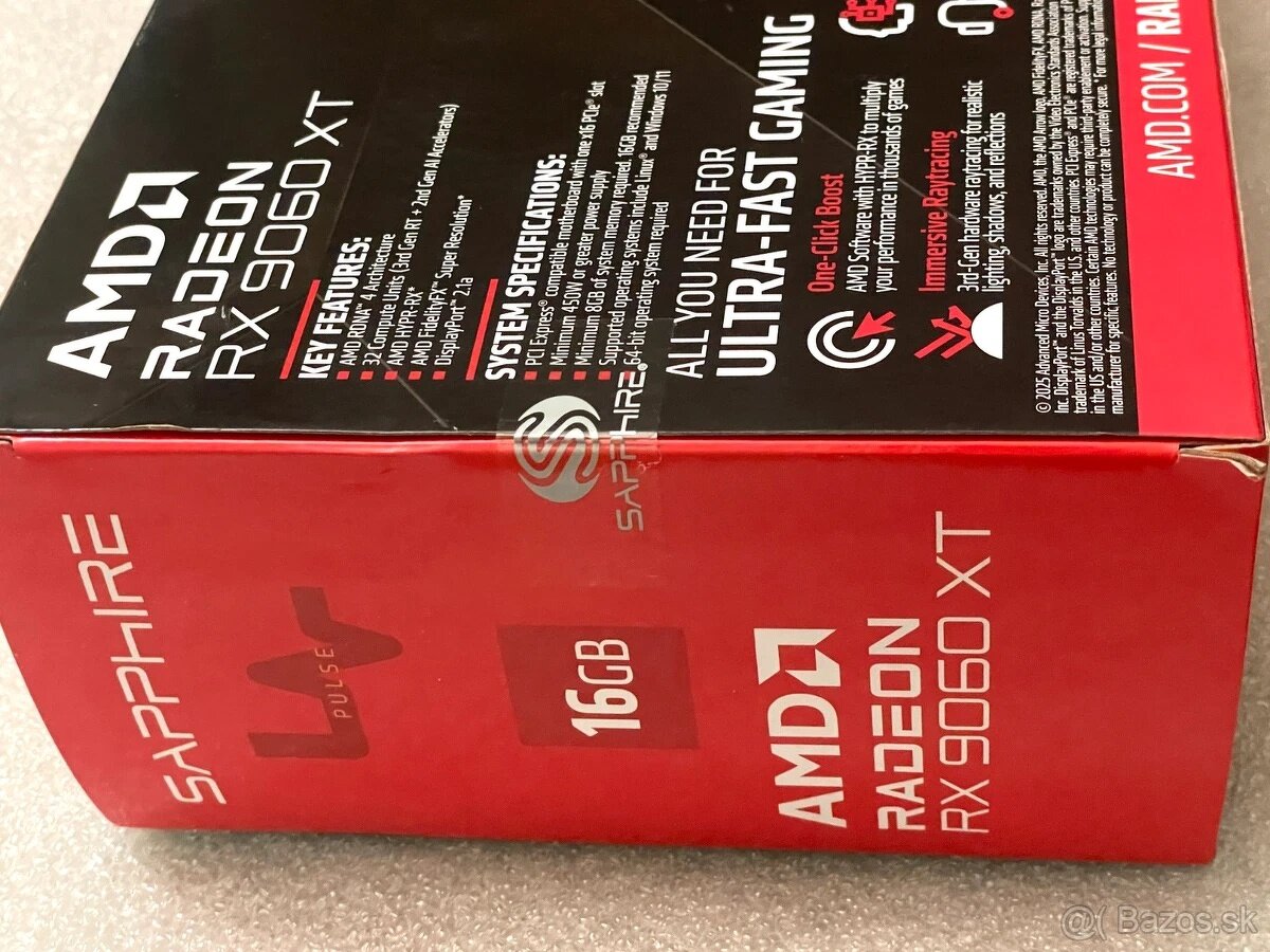 SAPPHIRE PULSE AMD Radeon RX 9060 XT GAMING OC 16G - 5