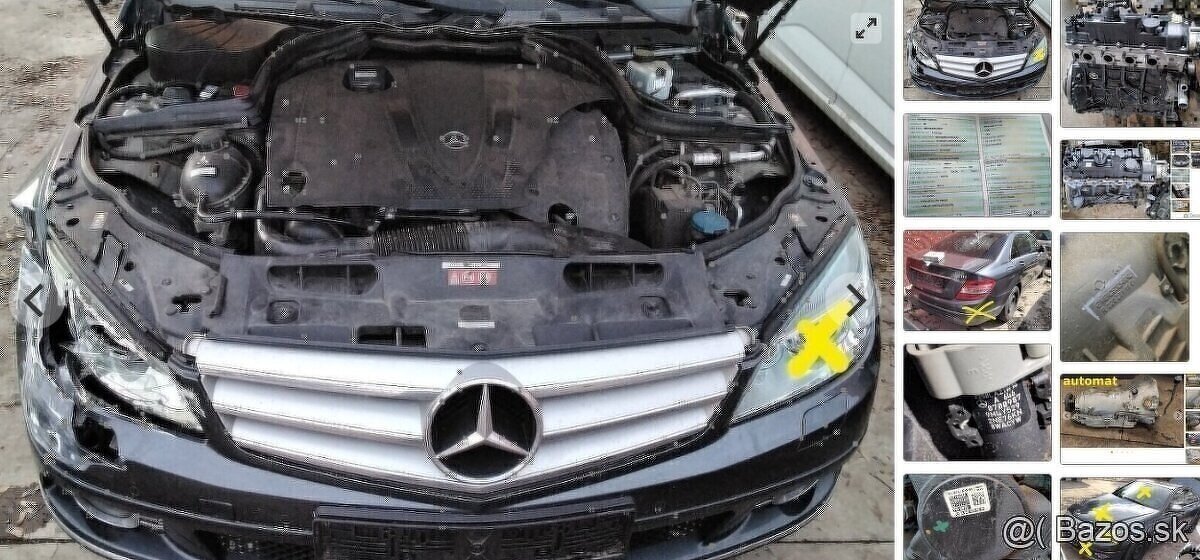 Mercedes Benz C200 CDI 2.2 CDI 2008 predám MOTOR 646.811 - 5