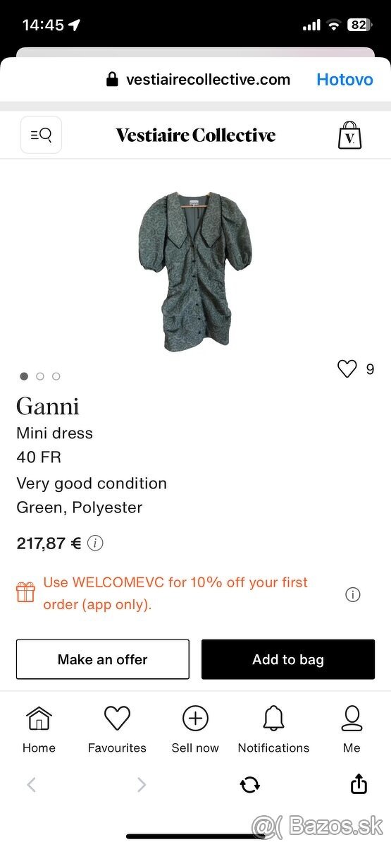 Predám mini šaty značky GANNI - 5