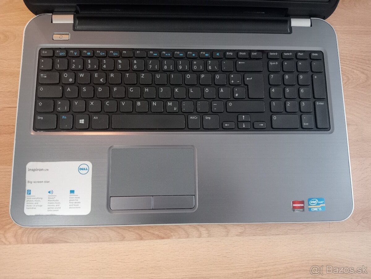 predám notebook Dell Inspiron - Intel core i5 -8gb ram - ssd - 5