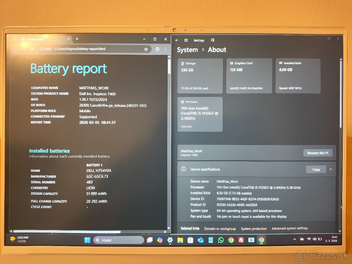 Dell 7400 | Core i5 • 8GB RAM • 256GB SSD - 5