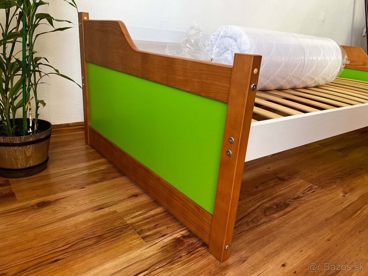 Detská posteľ 200x90 s roštom a matracom - 5