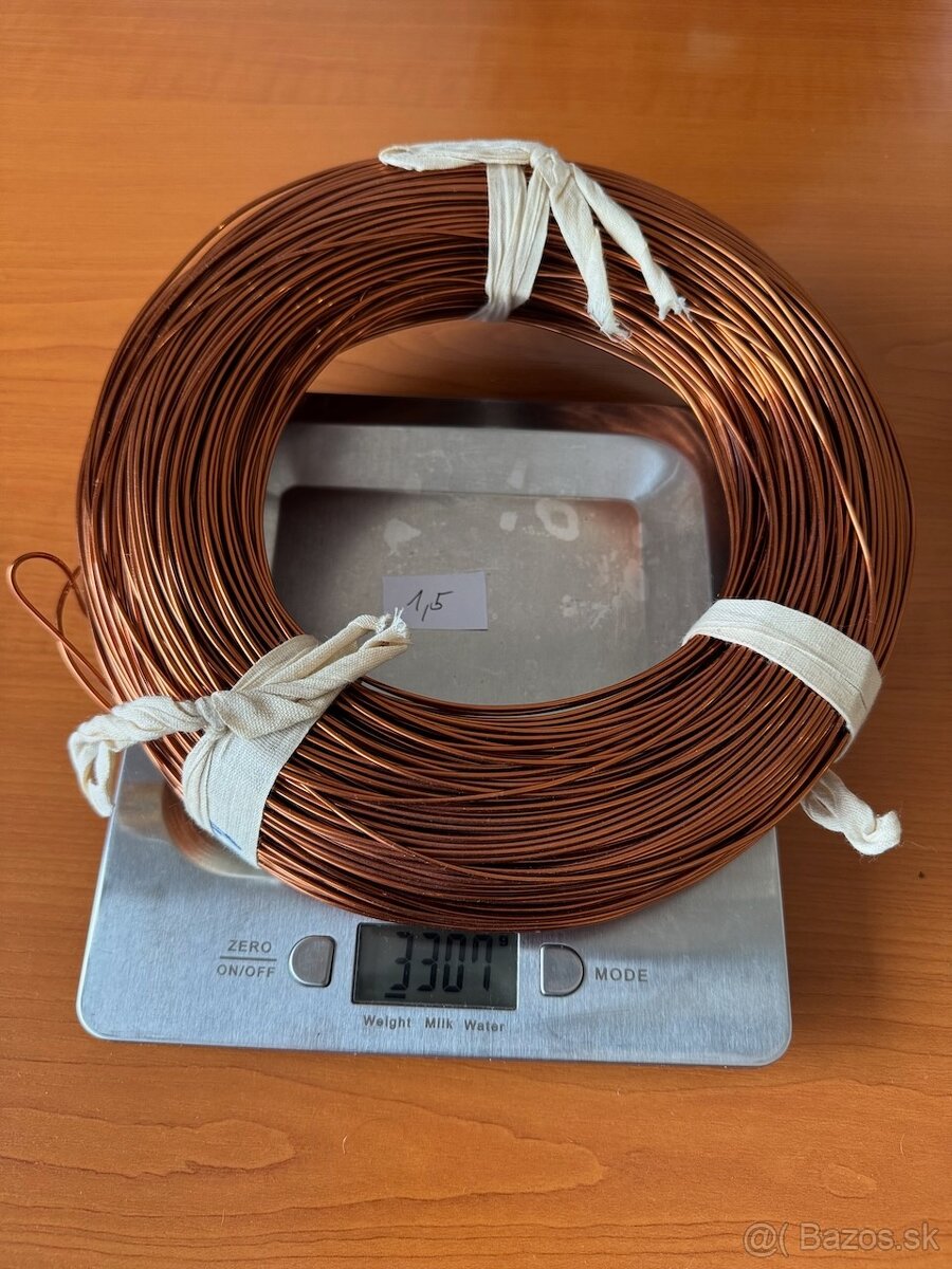 Medený drôt – rôzne priemery (1,00 až 1,8 mm) - 5
