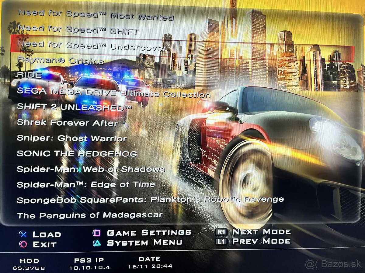 PS3 Slim, 2 ovládače, hry - 5