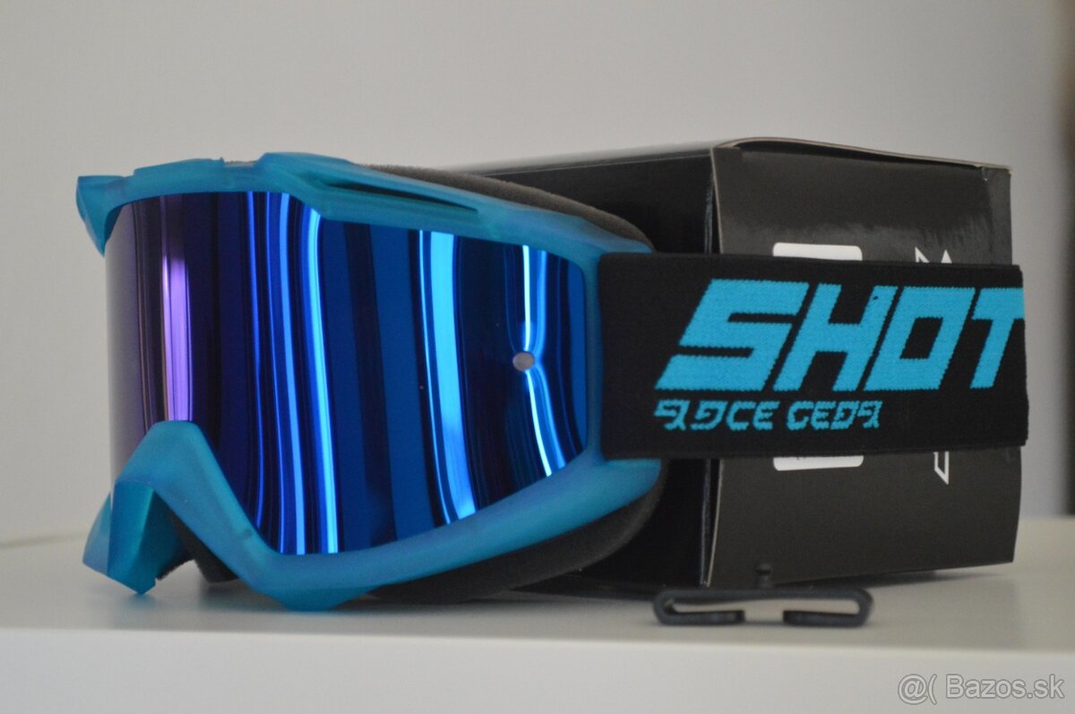 prilba helma okuliare shot modrá - 5