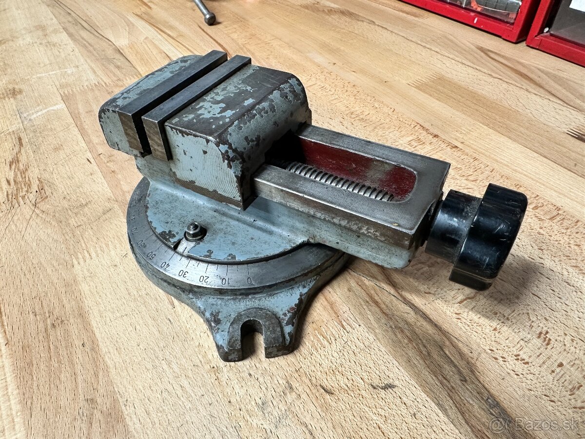 Strojný zverák - otočný, 80mm - 5