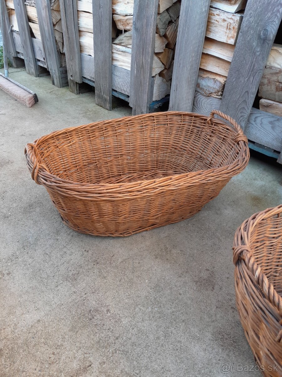 Predám veľké prútené koše - 5