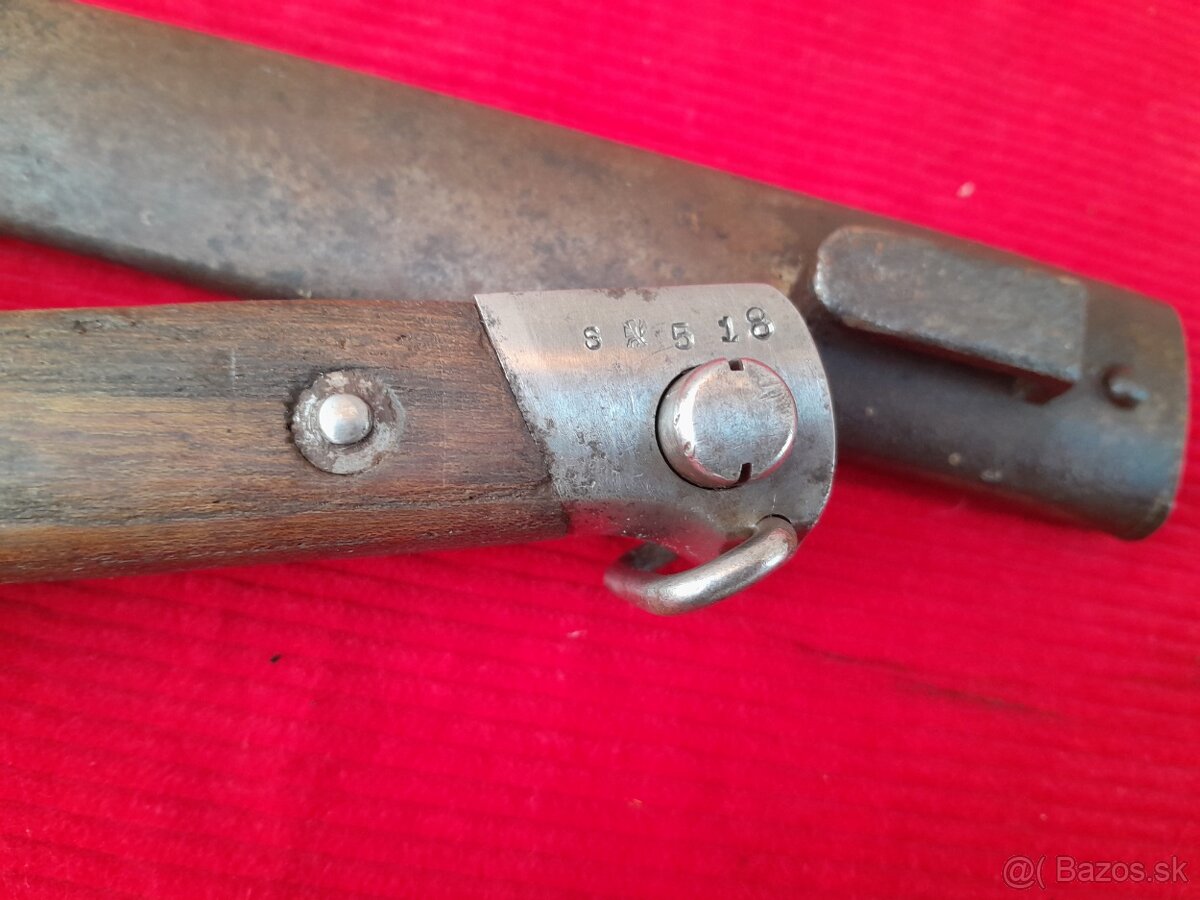 Bodák Mannlicher 1895 poddôstojník ČSR,bodák pre mužstvo. - 5