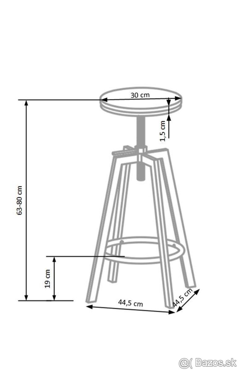 Barová stolička, Stolička - 5