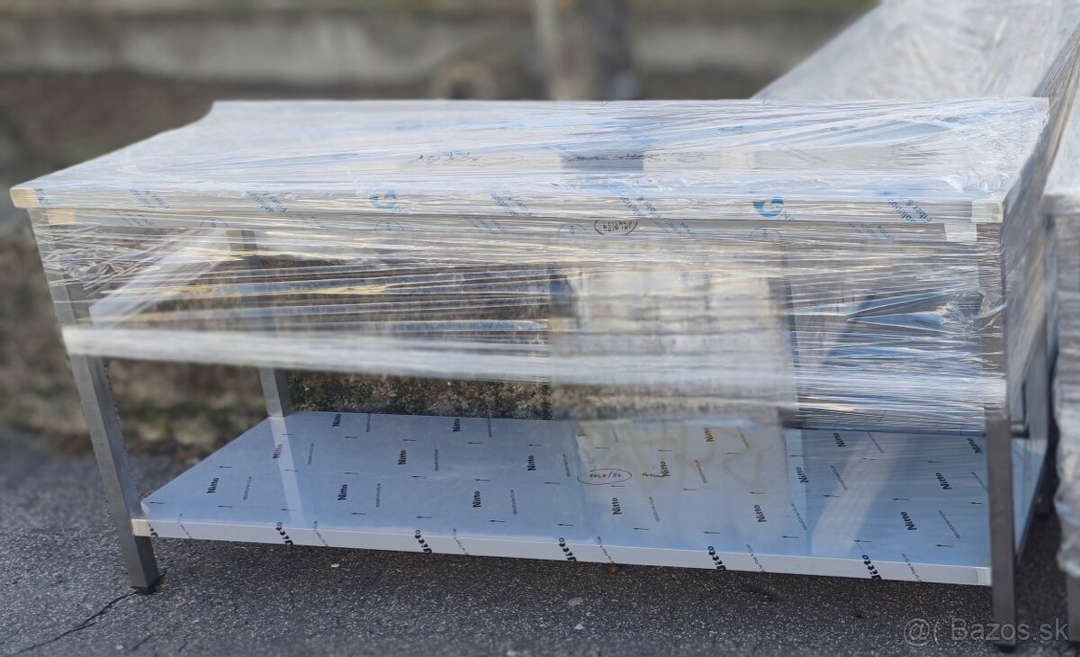 Gastro nábytok, pracovné stoly policové, dvojpolicové - 5