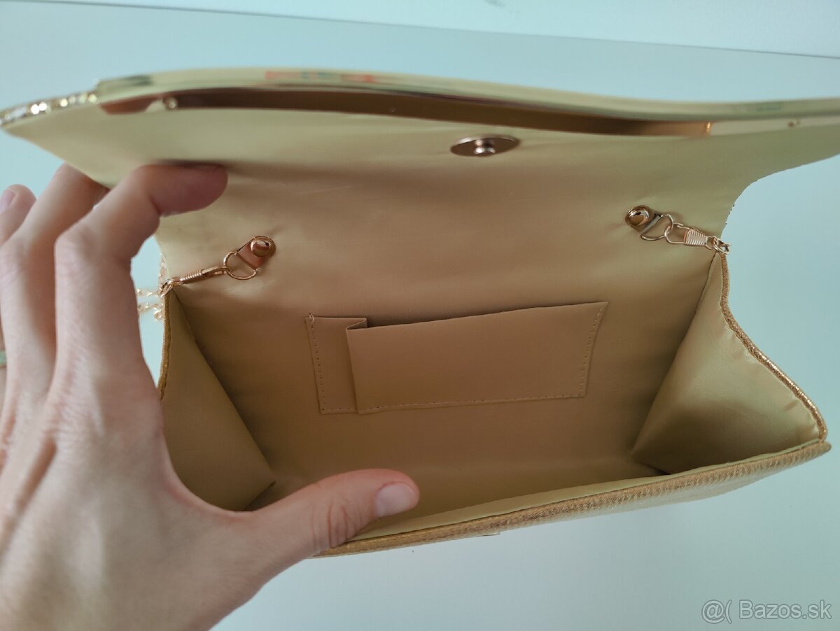 Zlatá spoločenská kabelka - 5