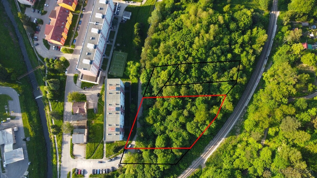 Handlová - 2.840 m2 pozemok na projekt - VÝSTAVBA DOMOV - 5
