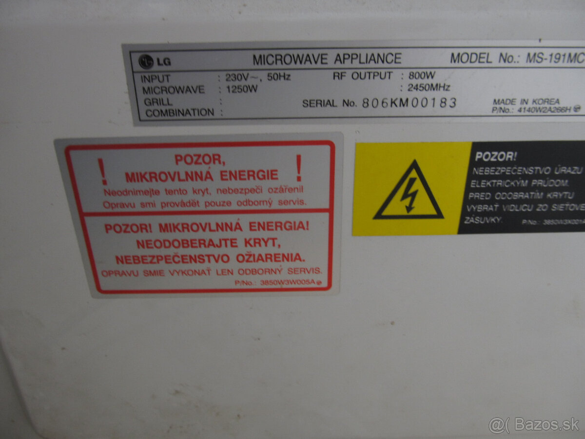 Mikrovlnka LG 800W - 5