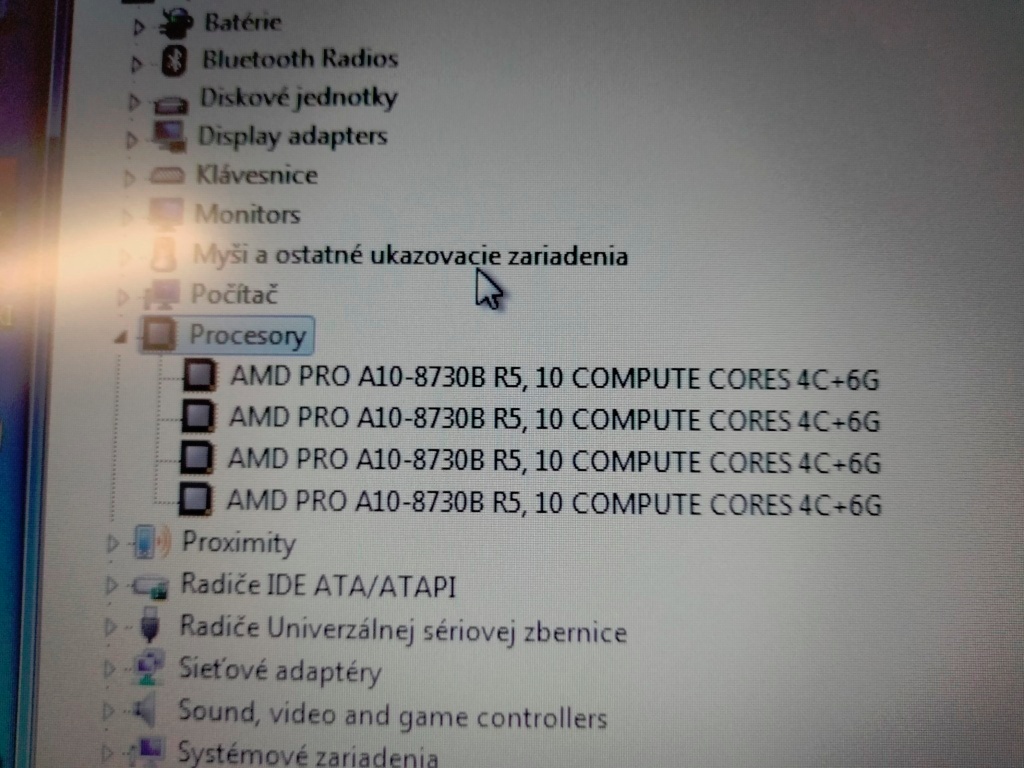 predám notebook HP ELITEBOOK 725 G4 ,WINDOWS 7,bez baterky - 5