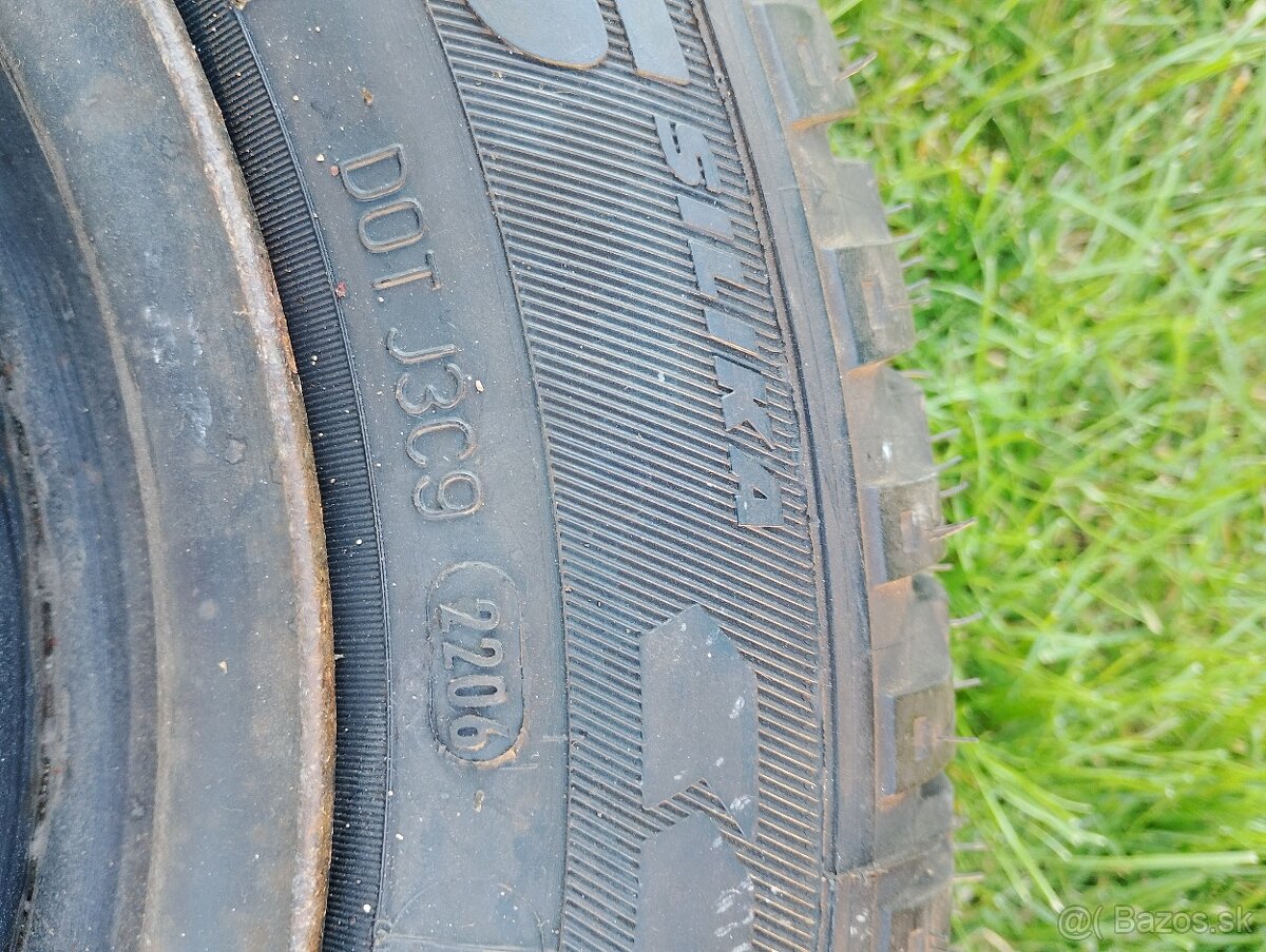 Predám pneumatiky s diskami vhodné ako rezerva - 5