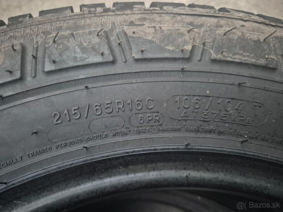 215/65 r16C letné 2 ks MICHELIN - nejazdené - 5