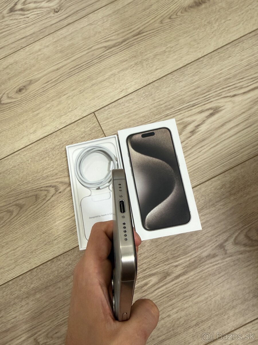 iPhone 15 Pro – 256 GB, farba Prírodný Titan - 5
