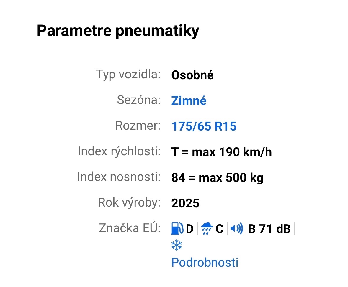 Zimné pneu 175/65 R15 84T - 5