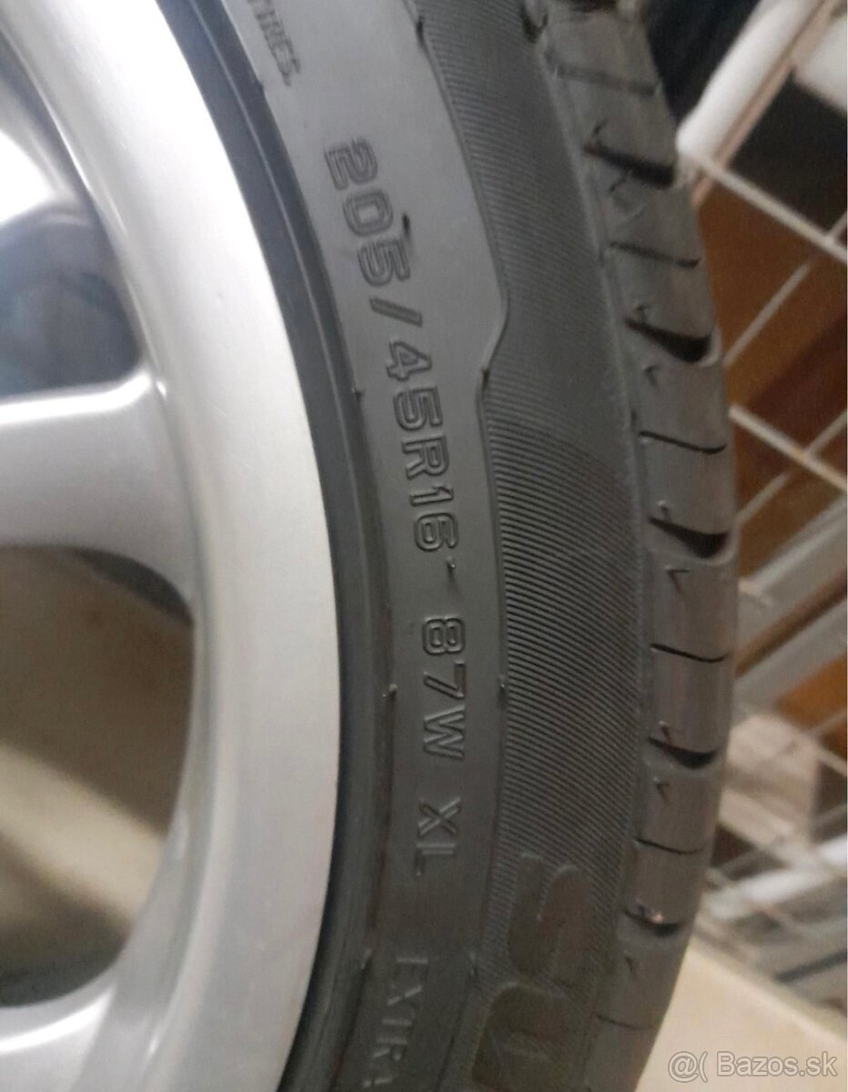 Hliníkové disky 4x100 205/45R16 - 5