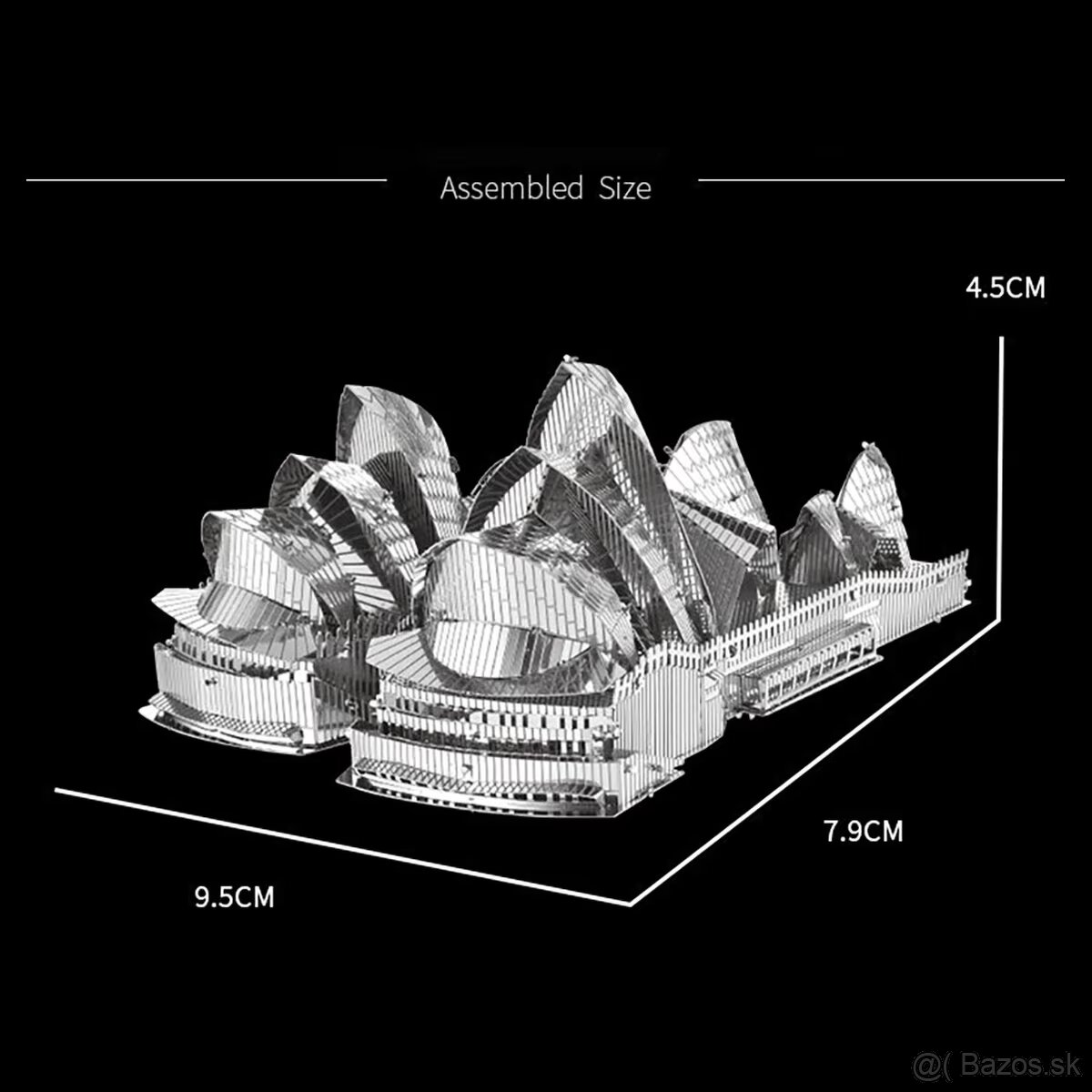 3D kovove puzzle budovy - 5
