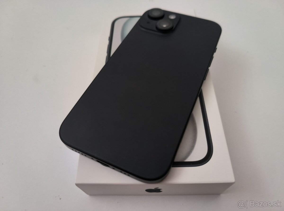 apple iphone 15 128gb Midnight 100% Batéria - 5
