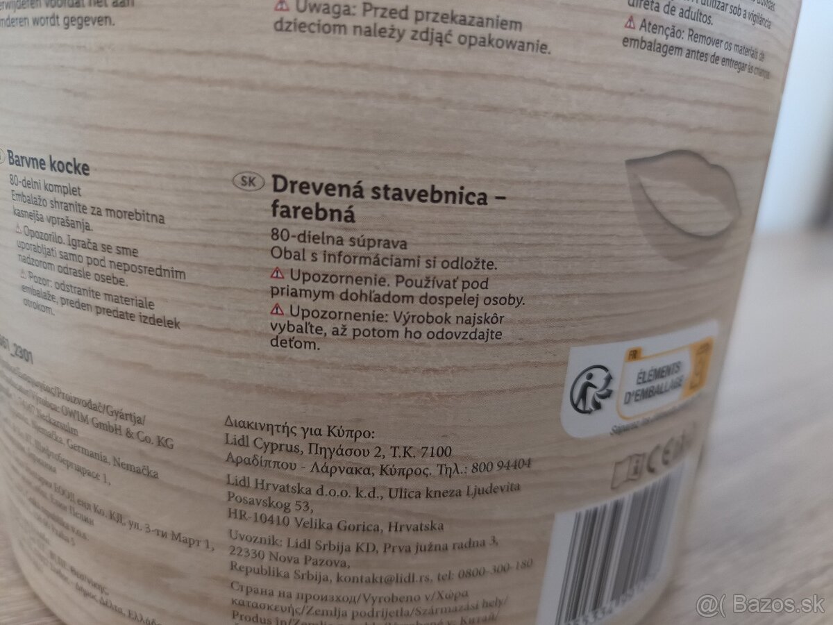 Drevená stavebnica 80 kusov - 5