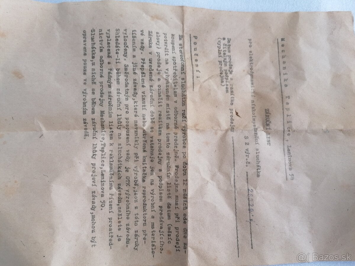 Slúchadlá stereofónne (retro) - 5