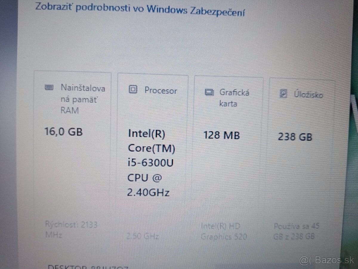 Lenovo thinkpad t470 ,Intel(R) Core™i5 , 16gb ram , ssd - 5