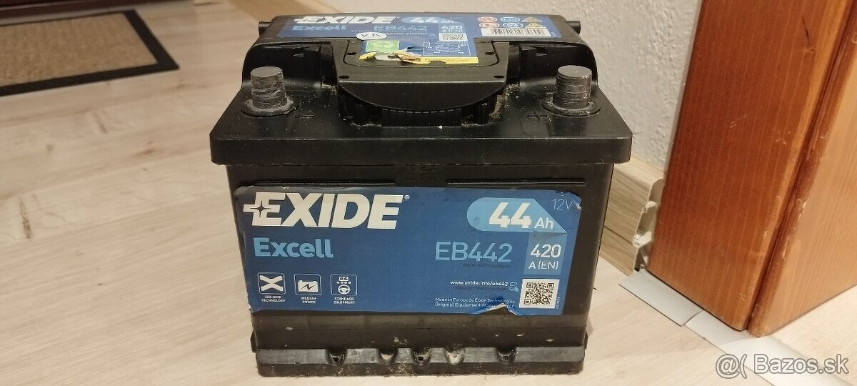 Predám autobatériu EXIDE EXCELL EB442, 44 Ah, 420 A. - 5