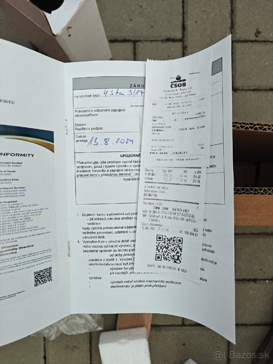Predam čerpadlo sigma 4Sam3/17 - 5