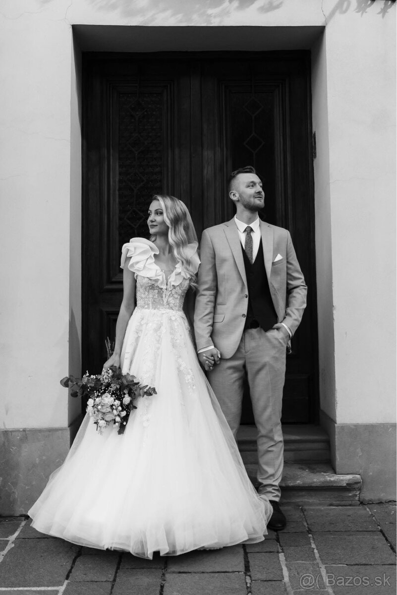 Svadobné šaty na postavu 170cm - 5